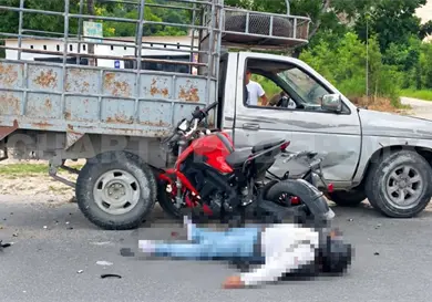 Fallece luego de estamparse de lado en un veh&iacute;culo