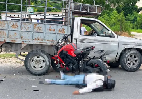 Fallece luego de estamparse de lado en un veh&iacute;culo