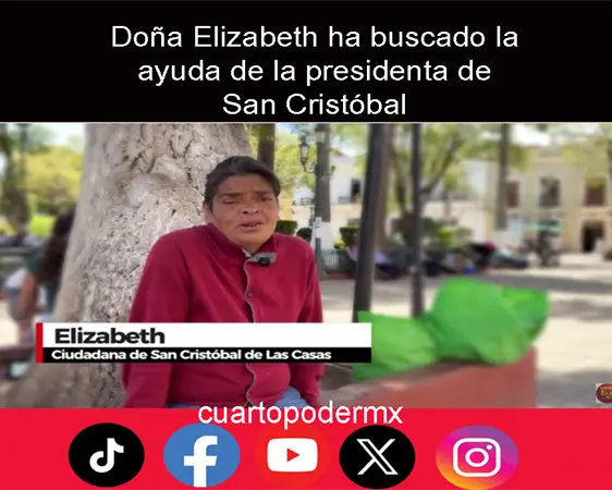 Doña Elizabeth ha buscado la ayuda de la presidenta de San Cristóbal Doña Elizabeth ha buscado la ayuda de la presidenta de San Cristóbal