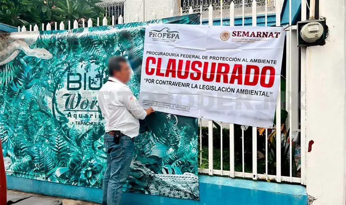 El cierre parcial derivó del aseguramiento de tres animales silvestres cuya procedencia legal no fue acreditada. Ramón García / CP
