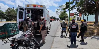 Atropellan a un motociclista y el responsable huye Atropellan a un motociclista y el responsable huye
