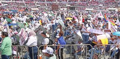 90 mil personas acompa&ntilde;an a Sheinbaum