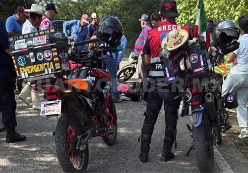 Chocan motocicletas por presunta invasi&oacute;n de carril