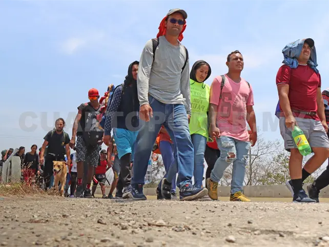Cae flujo de migrantes por frontera Sur: INM Cae flujo de migrantes por frontera Sur: INM