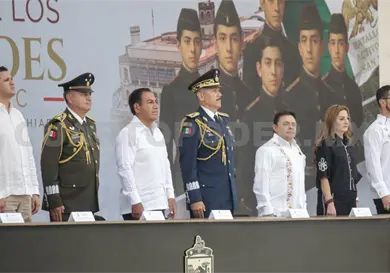 Participa Guill&eacute;n en ceremonia de la Gesta Heroica