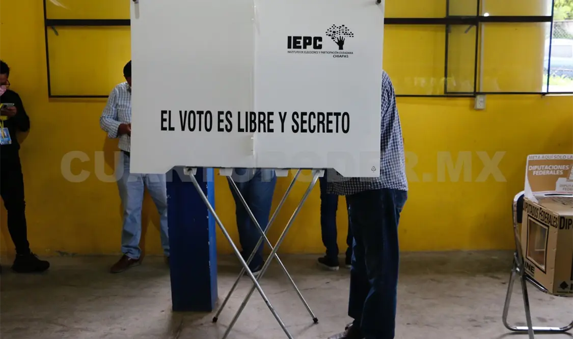 De acuerdo al INE Chiapas, 3 millones 780 mil 216 ciudadanos están convocados a votar. CP