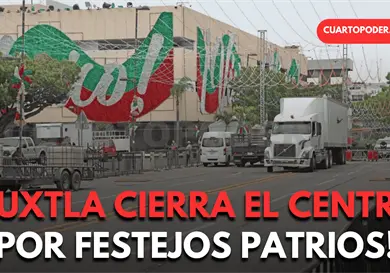 Cierran vialidades del centro por festejos patrios