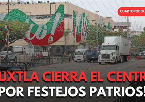 Cierran vialidades del centro por festejos patrios