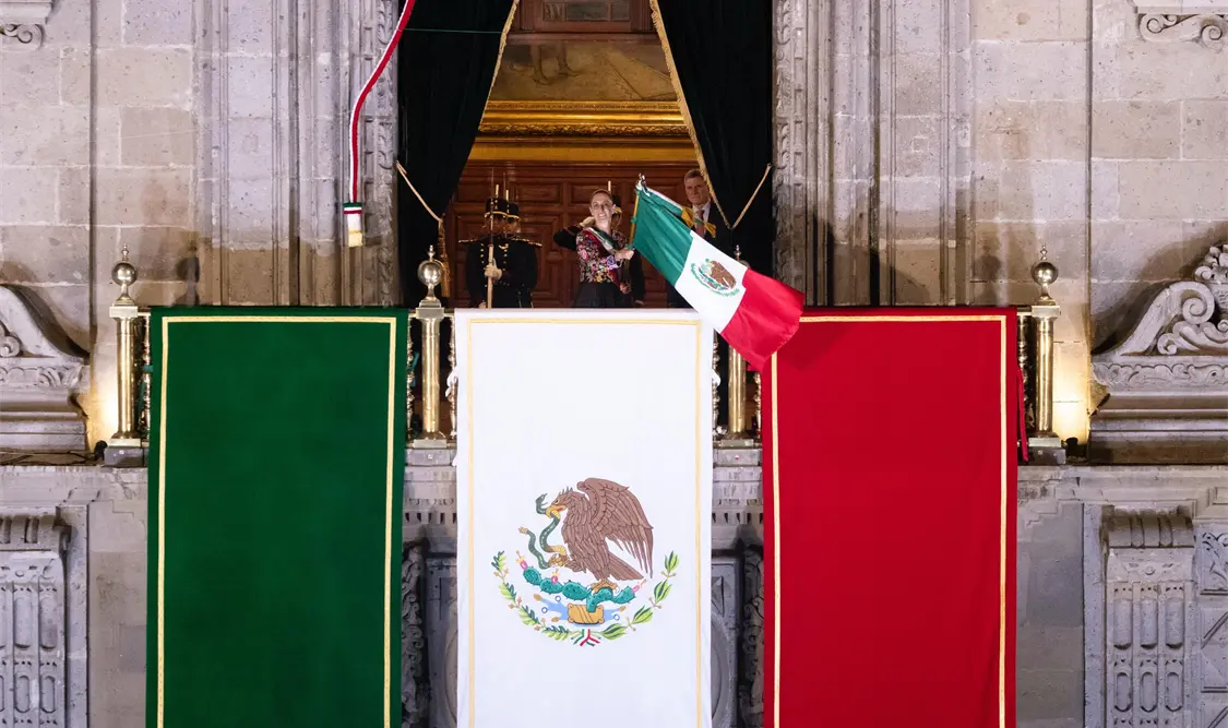 La presidenta de México celebró su segundo Grito de Independencia. Cortesía