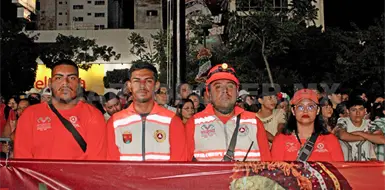Autoridades atendieron las fiestas patrias