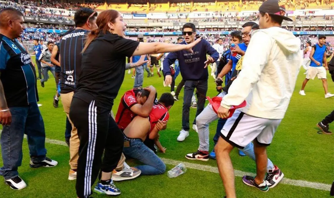 Van casi 100 casos de violencia en estadios de futbol en México entre 2023 y 2025. Cortesía