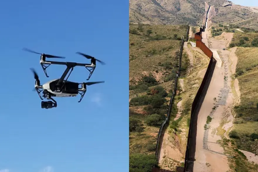 El secretario de Defensa puntualizó que los cuatro drones fueron inhabilitados del lado mexicano. Cortesía