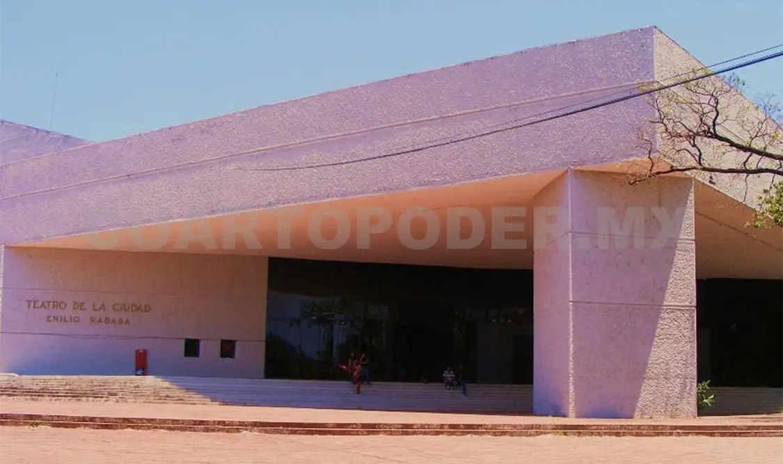 El teatro de la ciudad es un espacio icónico de Tuxtla. CP