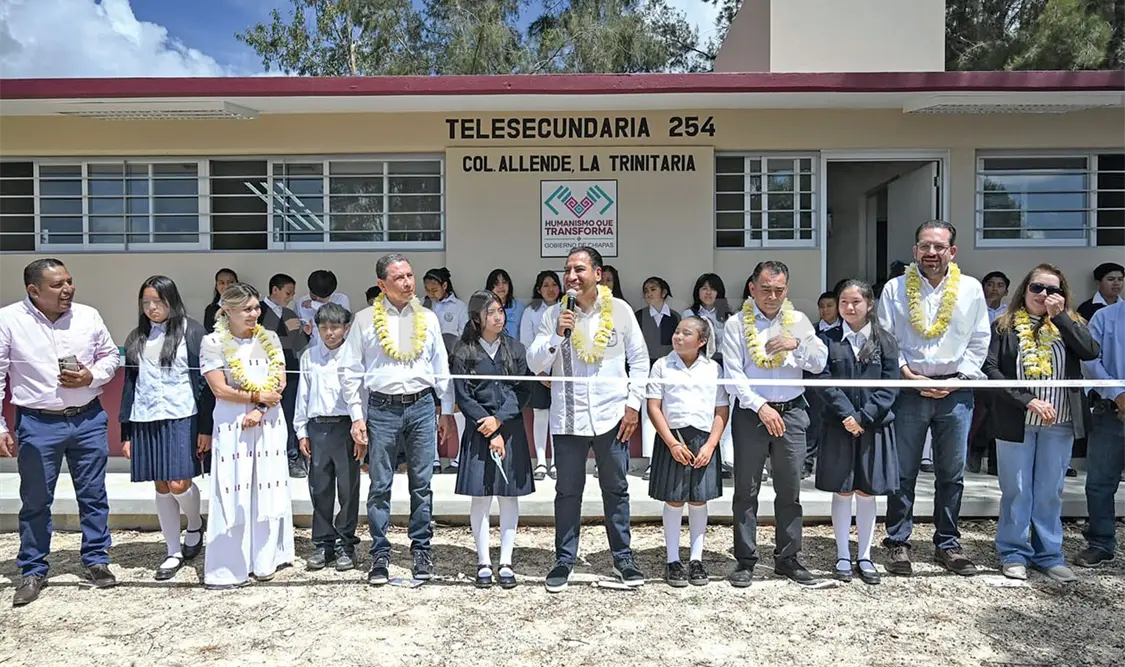 Se entregó el laboratorio polifuncional de la Escuela Telesecundaria Número 254 “Ignacio José de Allende y Unzaga”. Cortesía