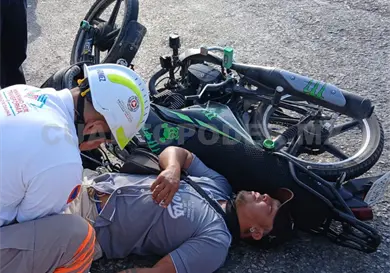 Sale proyectado y se fractura un hombro Sale proyectado y se fractura un hombro