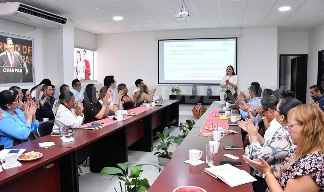 Inicia cuarto bloque de capacitación del programa Blinda Chiapas, con la asistencia de 53 servidores públicos. Cortesía