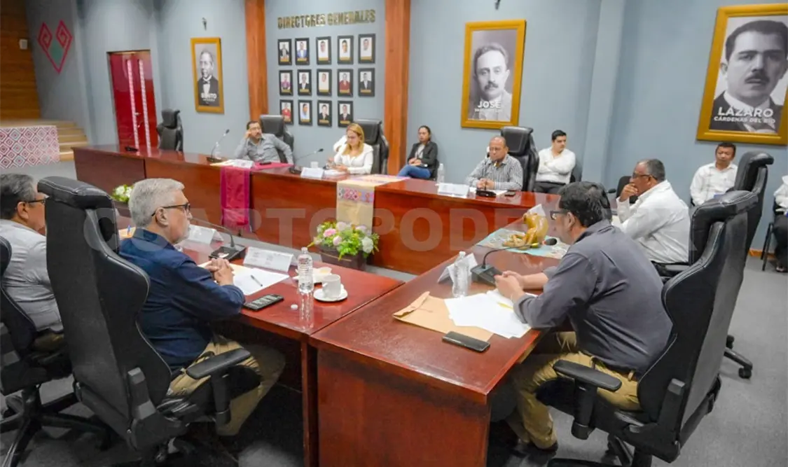 Instituciones coordinan acciones para avanzar en la regularización de predios del Cecytech y TBC. CP