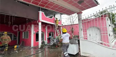 Se incendia casa habitada por migrantes Se incendia casa habitada por migrantes