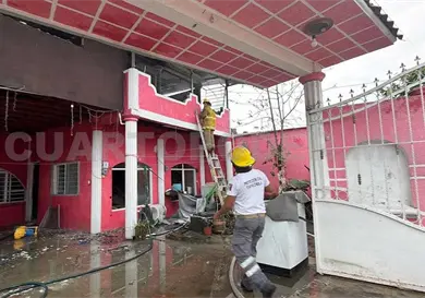 Se incendia casa habitada por migrantes