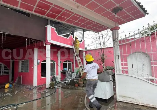Se incendia casa habitada por migrantes