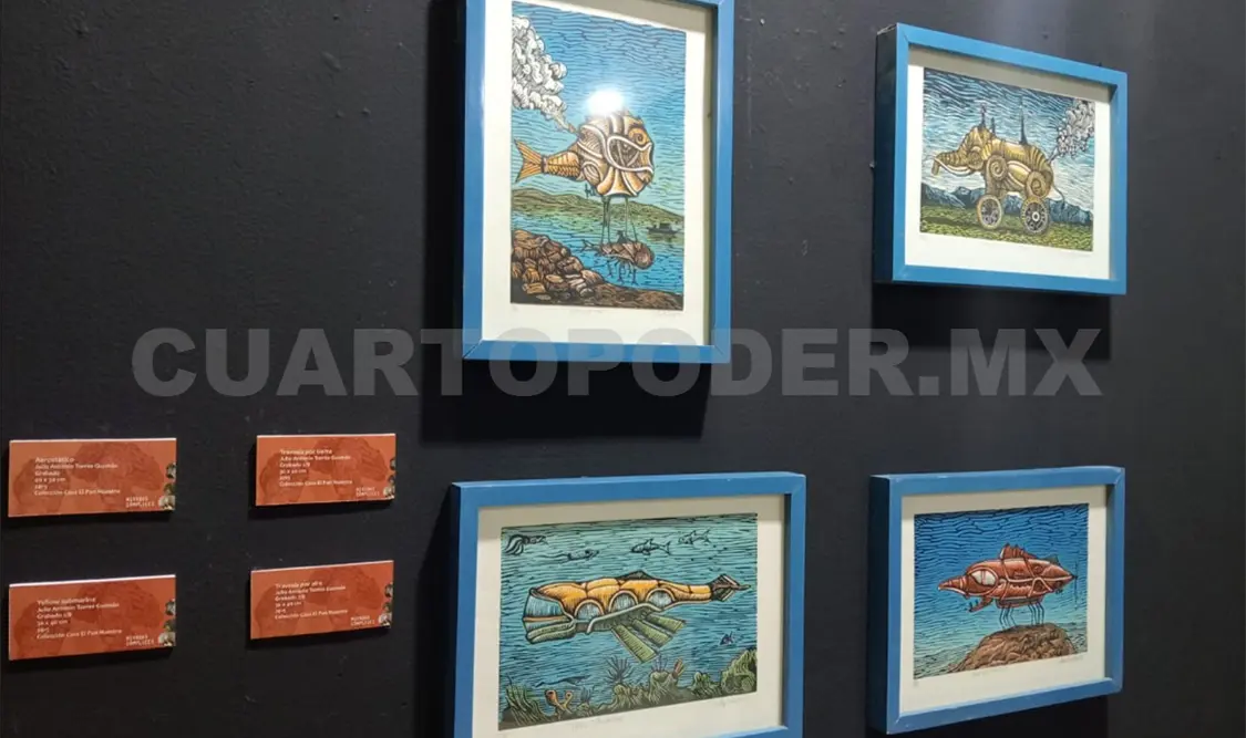 Cuadros de la autoría de Julio Antonio Torres Guzmán. Darwin Mendoza/CP