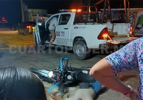 Muere al derrapar con su motocicleta