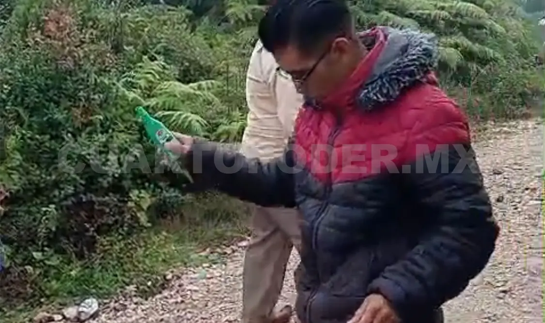 Los pastores realizaron oraciones y rociaron aceite de oliva donde fue localizado un cuerpo sin vida, como parte de su acto de fe. CP