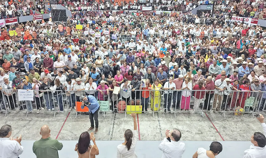 La presidenta advirtió que todavía hay potencias extranjeras que desean intervenir en México para saquear sus recursos naturales y tomar decisiones. Cortesía