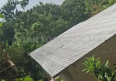 Bala perdida cae en recámara de vivienda Bala perdida cae en recámara de vivienda