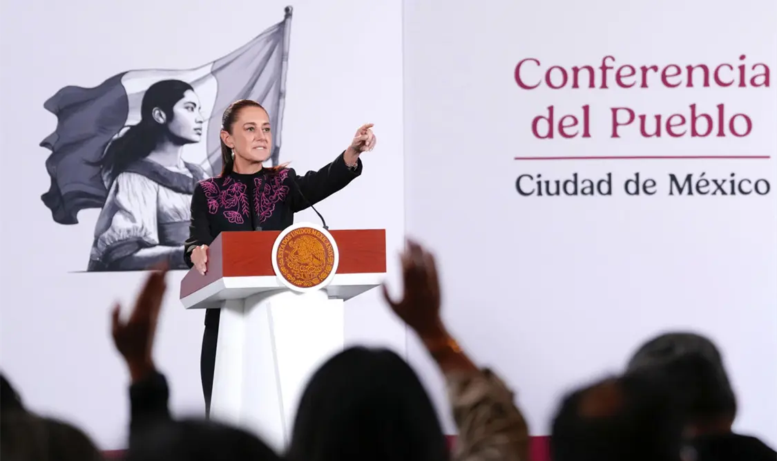 Durante la conferencia de prensa, la mandataria resaltó el comportamiento del mercado laboral en el país. Cortesía