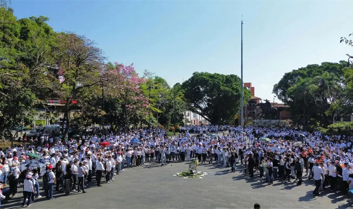 La exigencia de justicia resonó en el recinto académico. Cortesía
