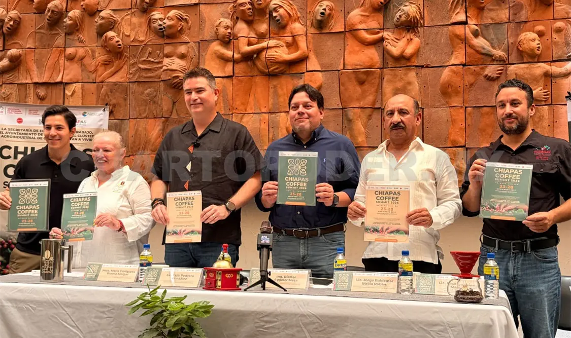 Chiapas busca ampliar los mercados internacionales para su producción cafetalera. CP