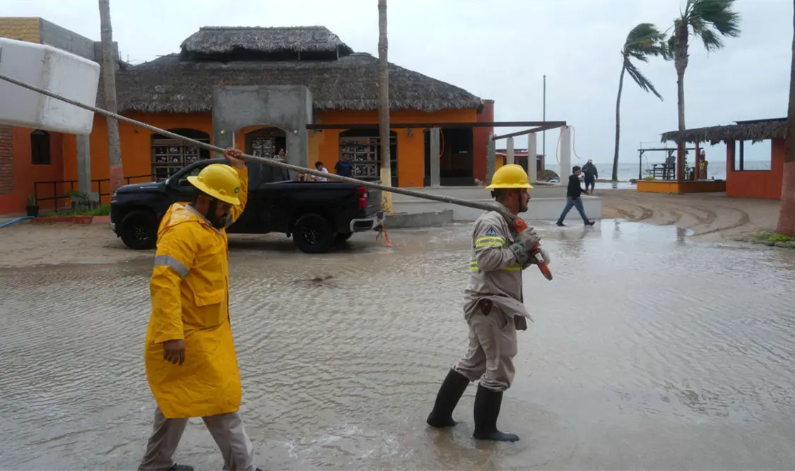 De acuerdo con el balance preliminar del Ayuntamiento de Guaymas, hubo 140 personas evacuadas. Cortesía