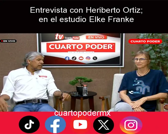 Entrevista con Heriberto Ortiz; en el estudio Elke Franke