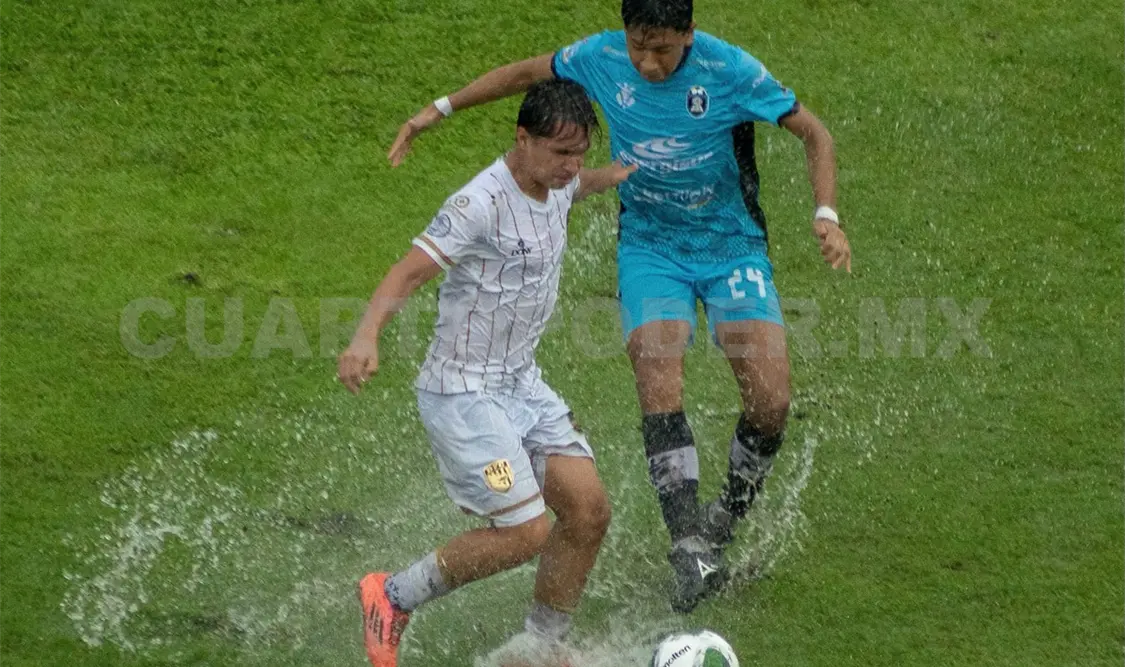 Tapachula FC defendió su cancha en un partido condicionado por la intensa lluvia. Cortesía