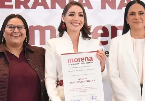 Respalda Morena a Bugarín como defensora de la 4T Respalda Morena a Bugarín como defensora de la 4T