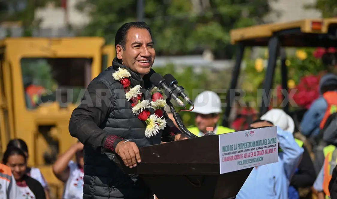 El gobernador también entregó espacios escolares en el Cobach, Plantel 47. Cortesía
