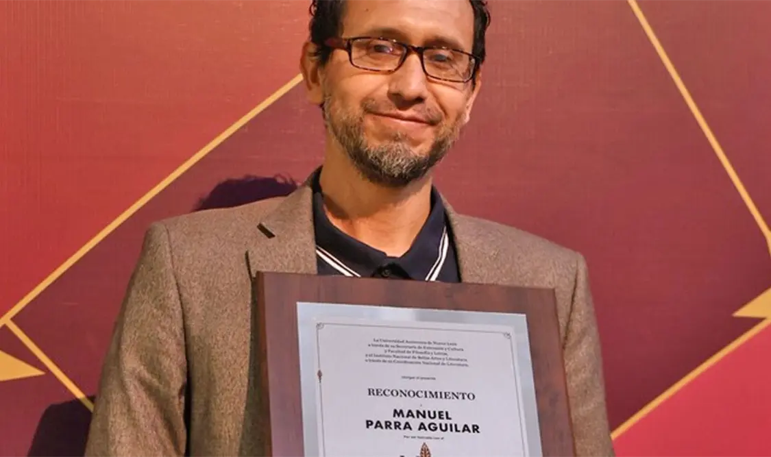 Manuel Parra Aguilar, es maestro en Estudios de Arte y Literatura por la Universidad Autónoma del Estado de Morelos. Cortesía