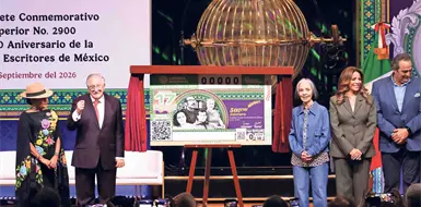 Loter&iacute;a celebra a la sociedad de escritores