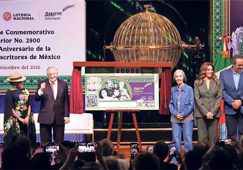 Loter&iacute;a celebra a la sociedad de escritores