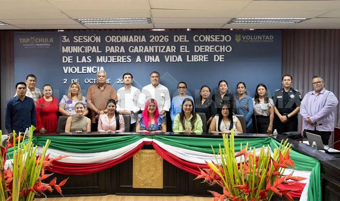 Buscan garantizar una vida libre de violencia a las tapachultecas. Cortesía