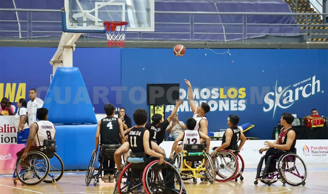 Chiapas venció 39-33 a Sinaloa y regresó al podio nacional del Basquetbol Sobre Silla de Ruedas tras cuatro años. Cortesía