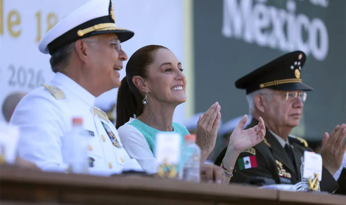 La comandanta suprema de las Fuerzas Armadas presenció una demostración del Plan Marina. Cortesía