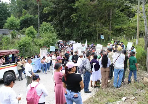 Marchan en rechazo a la industria minera Marchan en rechazo a la industria minera