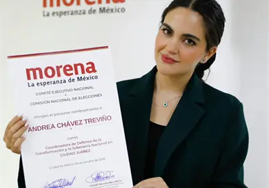 Ser&aacute; Andrea Ch&aacute;vez coordinadora municipal en Ju&aacute;rez