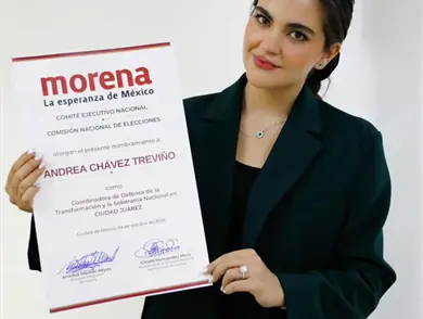 Ser&aacute; Andrea Ch&aacute;vez coordinadora municipal en Ju&aacute;rez 
