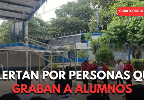 Sujetos graban a estudiantes para subirlo a redes Sujetos graban a estudiantes para subirlo a redes