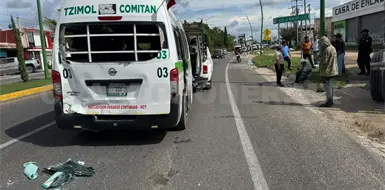 Tres lesionados por carambola en bulevar