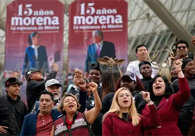 Celebran diputados 15 años de Morena Celebran diputados 15 años de Morena