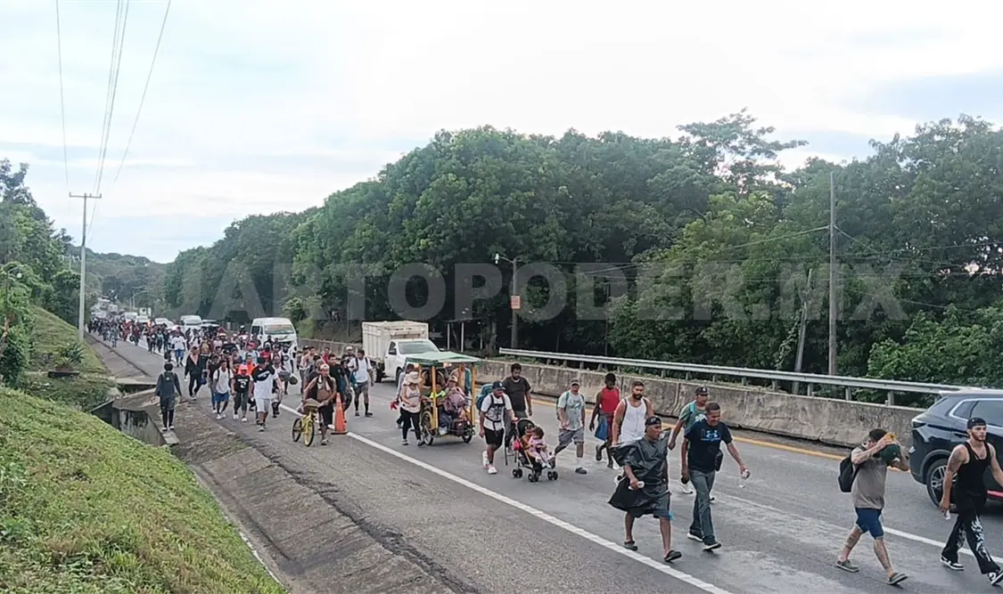 En países centroamericanos se sigue convocando a las personas a unirse al éxodo migrante. Rafael Victorio / CP